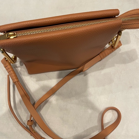 Genuine Oroton cross body in soft tan. - Picture 7 of 7